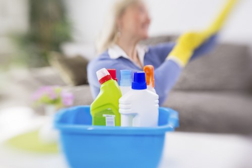 Safety-focused carpet cleaning with controlled chemical use